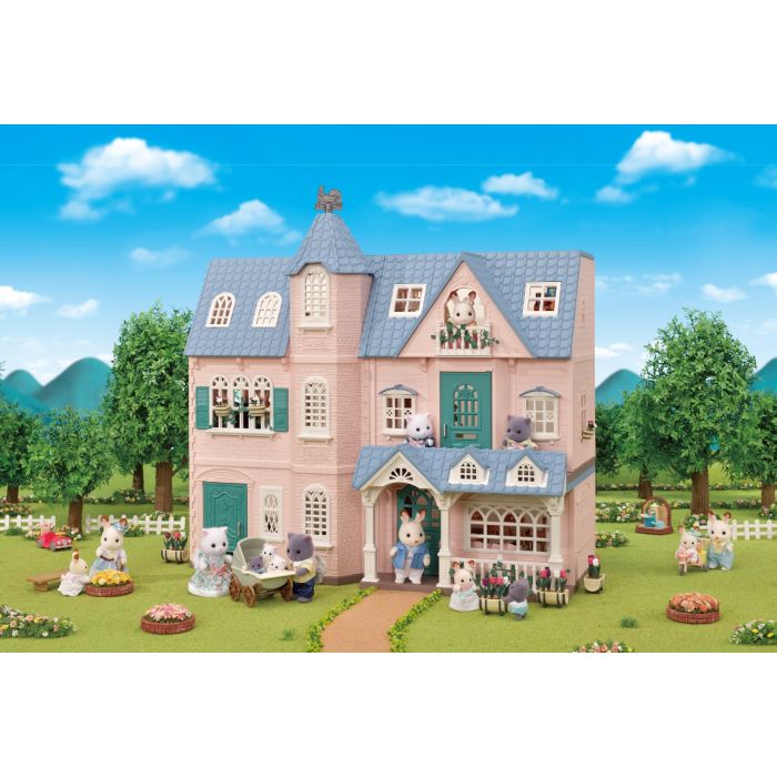 sylvanian families deluxe celebration home premium set