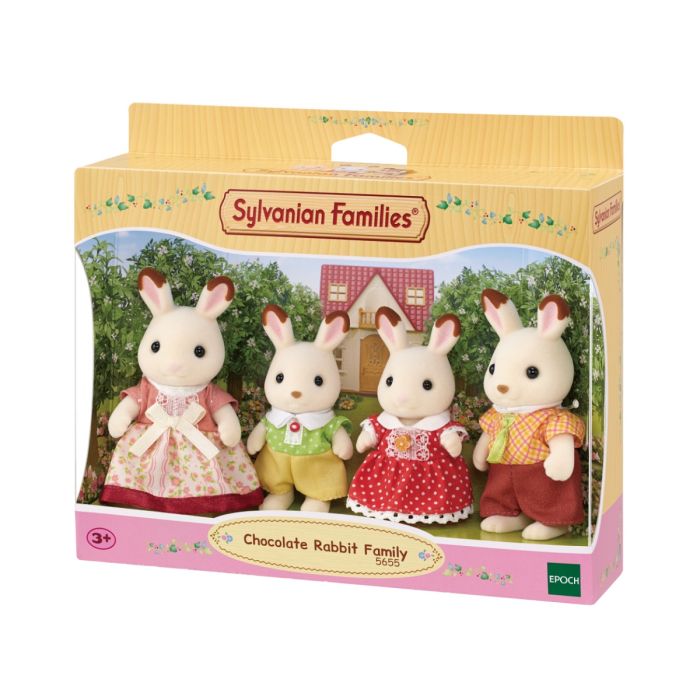 Sylvanian Families Chocolate Rabbit Family figures and accessories
