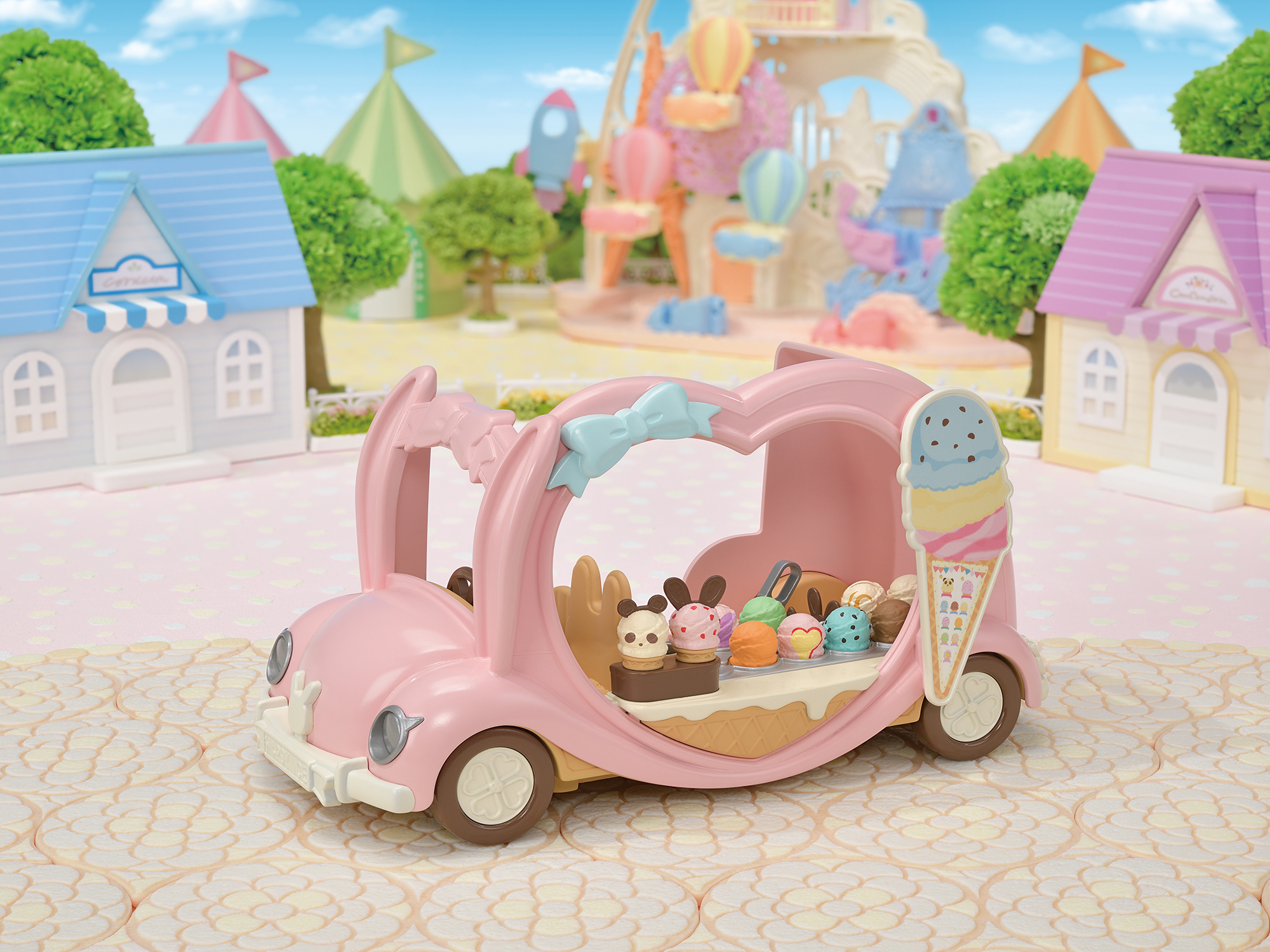 The pastel pink Ice Cream Van 
