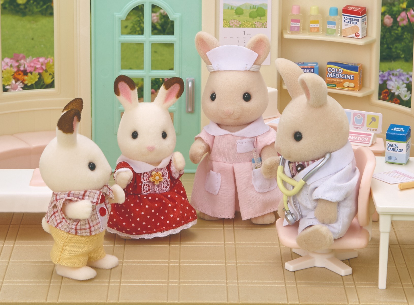 sylvanian families at the clinic